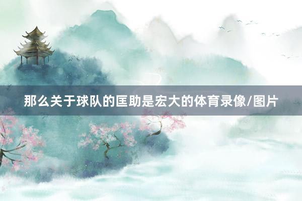 那么关于球队的匡助是宏大的体育录像/图片