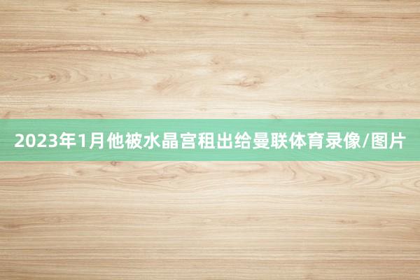 2023年1月他被水晶宫租出给曼联体育录像/图片