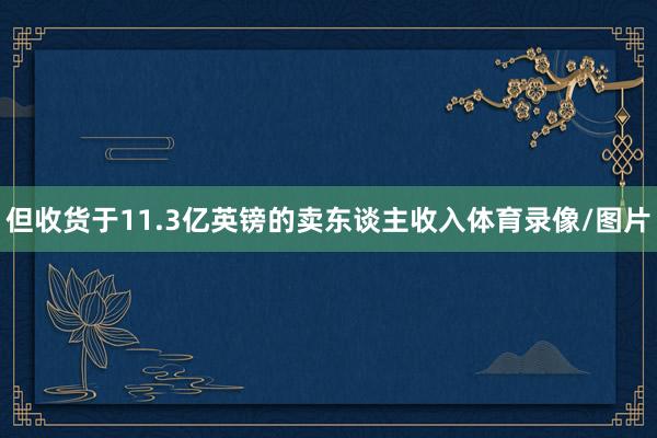 但收货于11.3亿英镑的卖东谈主收入体育录像/图片