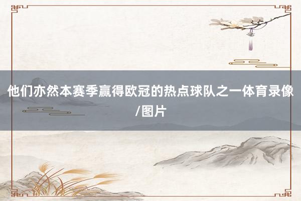 他们亦然本赛季赢得欧冠的热点球队之一体育录像/图片