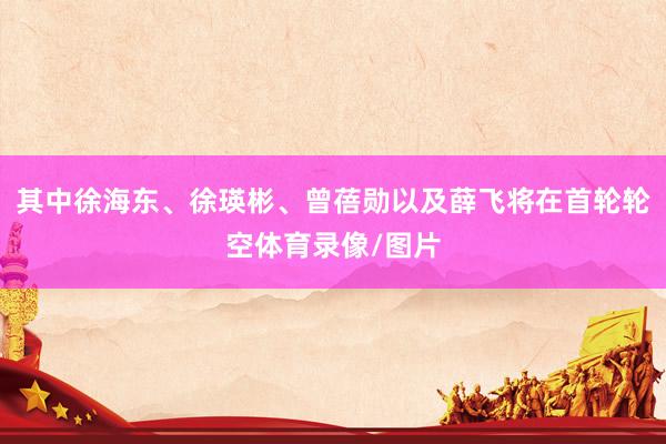 其中徐海东、徐瑛彬、曾蓓勋以及薛飞将在首轮轮空体育录像/图片