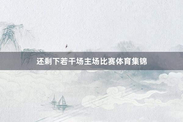 还剩下若干场主场比赛体育集锦