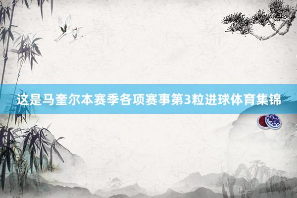 这是马奎尔本赛季各项赛事第3粒进球体育集锦