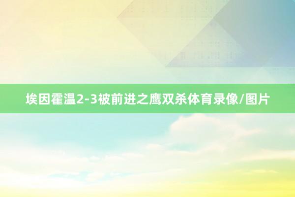埃因霍温2-3被前进之鹰双杀体育录像/图片