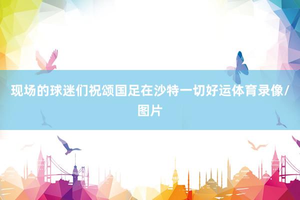 现场的球迷们祝颂国足在沙特一切好运体育录像/图片