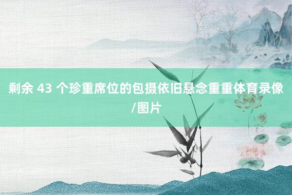 剩余 43 个珍重席位的包摄依旧悬念重重体育录像/图片