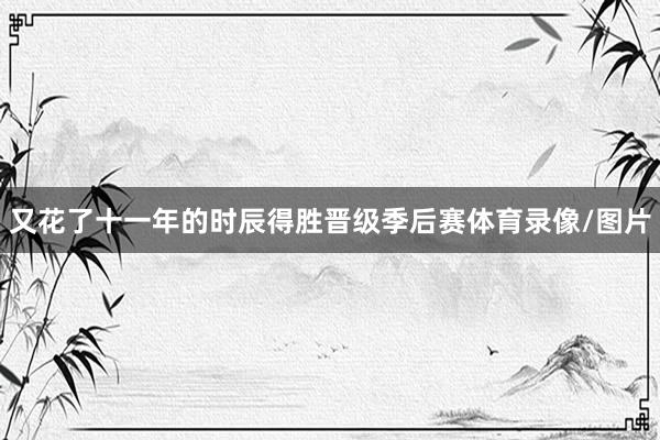 又花了十一年的时辰得胜晋级季后赛体育录像/图片
