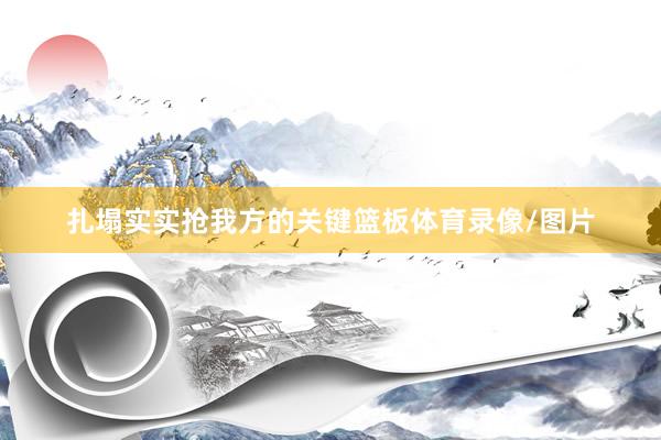 扎塌实实抢我方的关键篮板体育录像/图片