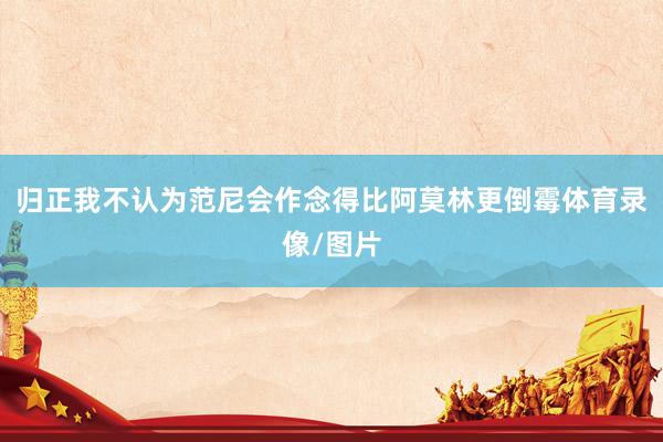 归正我不认为范尼会作念得比阿莫林更倒霉体育录像/图片