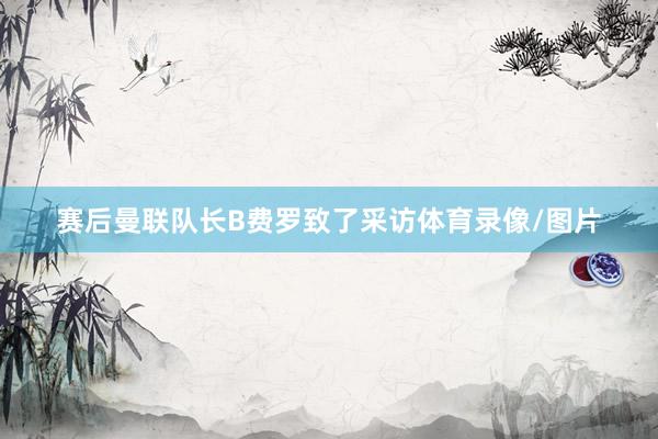 赛后曼联队长B费罗致了采访体育录像/图片