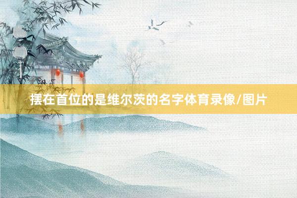 摆在首位的是维尔茨的名字体育录像/图片