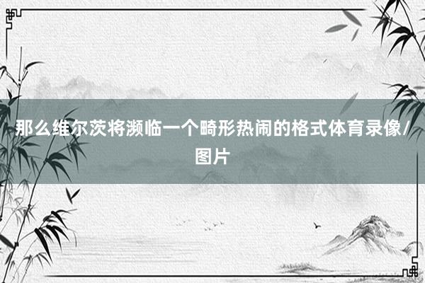 那么维尔茨将濒临一个畸形热闹的格式体育录像/图片