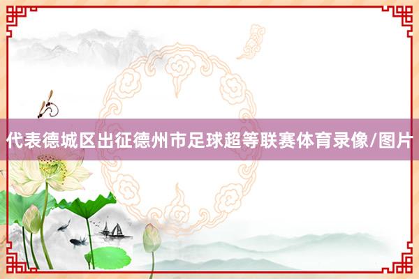 代表德城区出征德州市足球超等联赛体育录像/图片