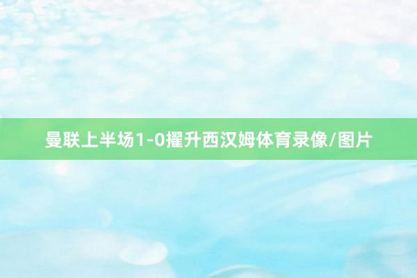 曼联上半场1-0擢升西汉姆体育录像/图片