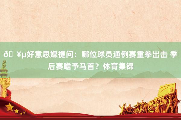 🥵好意思媒提问：哪位球员通例赛重拳出击 季后赛瞻予马首？体育集锦