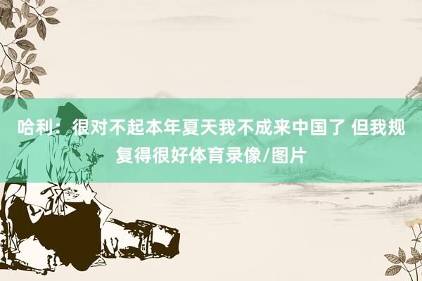 哈利：很对不起本年夏天我不成来中国了 但我规复得很好体育录像/图片