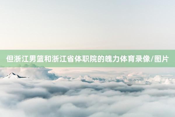 但浙江男篮和浙江省体职院的魄力体育录像/图片