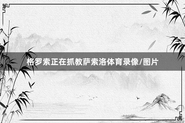 格罗索正在抓教萨索洛体育录像/图片