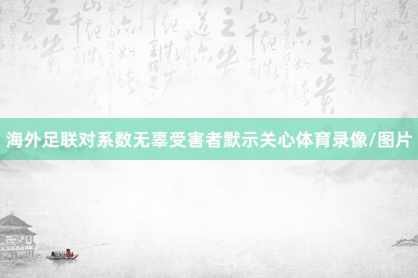 海外足联对系数无辜受害者默示关心体育录像/图片