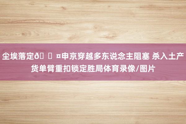 尘埃落定😤申京穿越多东说念主阻塞 杀入土产货单臂重扣锁定胜局体育录像/图片