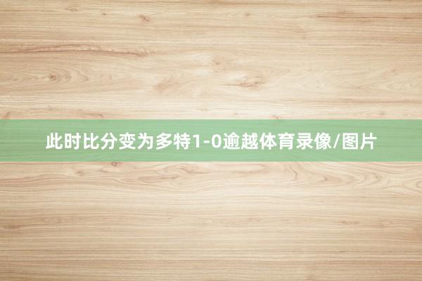 此时比分变为多特1-0逾越体育录像/图片