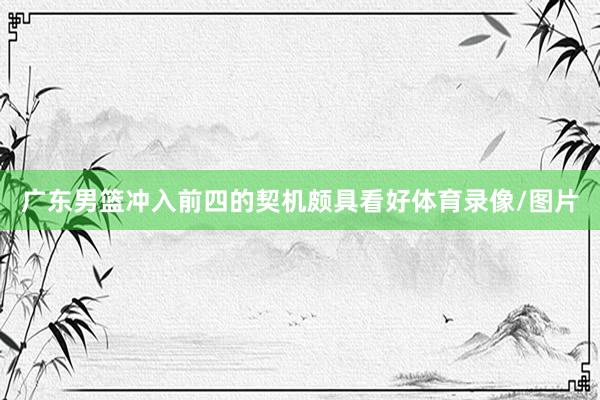 广东男篮冲入前四的契机颇具看好体育录像/图片