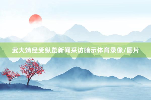 武大靖经受纵览新闻采访暗示体育录像/图片
