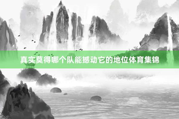 真实莫得哪个队能撼动它的地位体育集锦