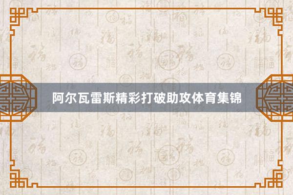 阿尔瓦雷斯精彩打破助攻体育集锦
