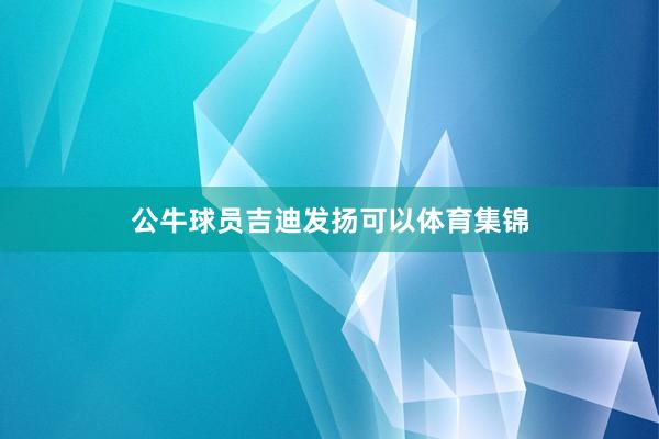 公牛球员吉迪发扬可以体育集锦