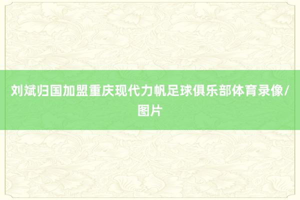 刘斌归国加盟重庆现代力帆足球俱乐部体育录像/图片